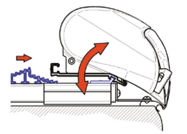 画像2: オムニスター6200・6300・9200シリーズ　フラットルーフ用マウンティングレール アダプター (2)