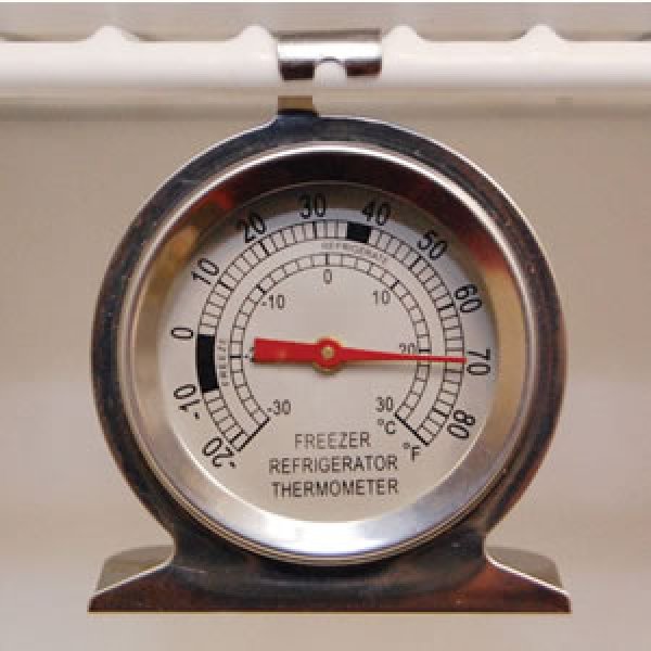 画像1: 冷蔵庫内温度計 (1)