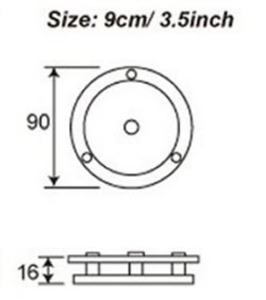 画像4: LEDライト　スイッチ付　クリスタル　丸型 (4)
