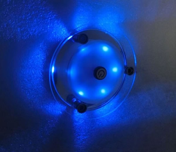 画像2: LEDライト　スイッチ付　クリスタル　丸型 (2)