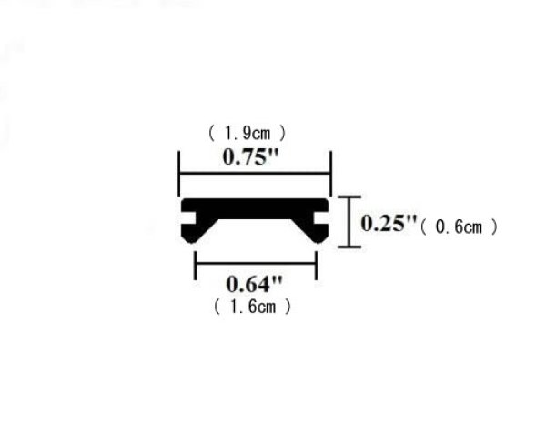 画像3: 3/4”インナーモール　ブラック　7.3m (3)