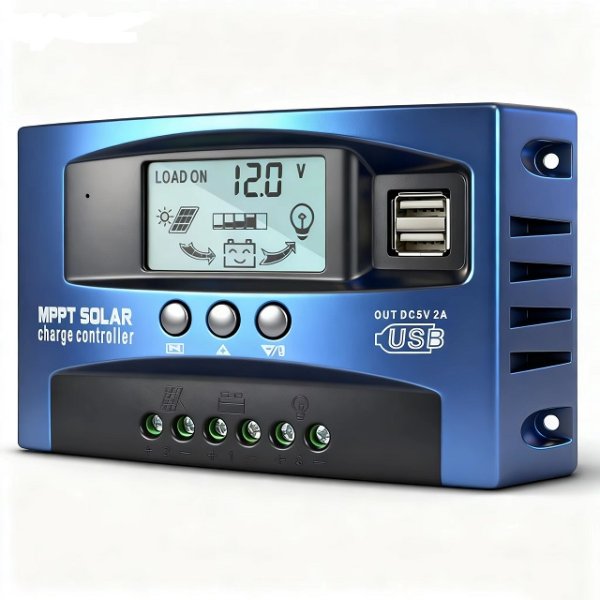 画像1: ソーラーチャージコントローラー　12V /24V 50A (1)