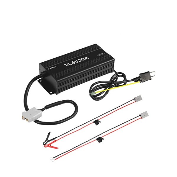 画像1: 12V 20A AC-DC リン酸鉄リチウムイオンバッテリー専用充電器 (1)