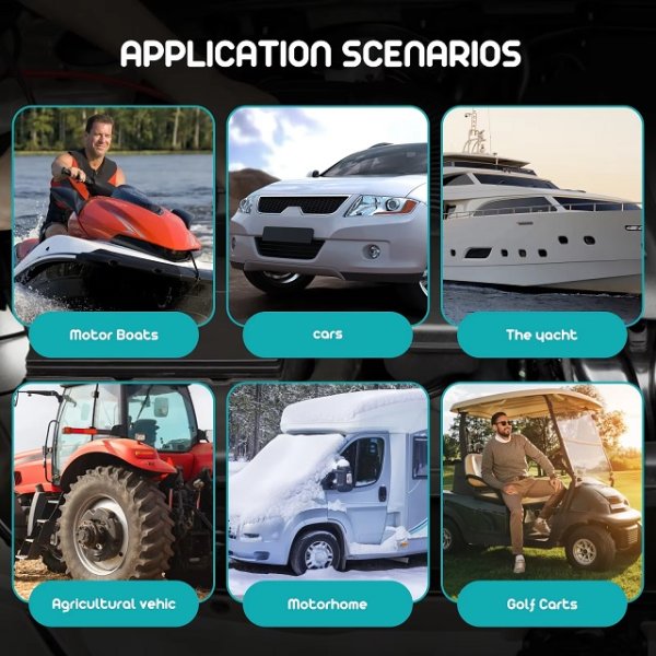 画像2: バッテリー　充電器　12V 〜100A　アンダーソンプラグ付 (2)