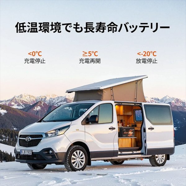 画像10: LiTime 12V320Ah Mini Bluetooth付きリン酸鉄リチウムイオンバッテリー (10)
