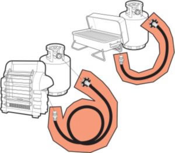 画像2: LPガスホース 1.8m (2)