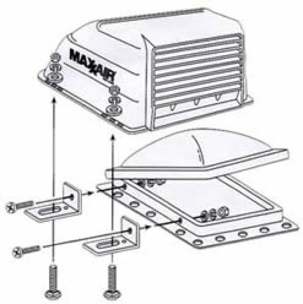 画像3: MaxxAir　ルーフベントカバー　ホワイト (3)