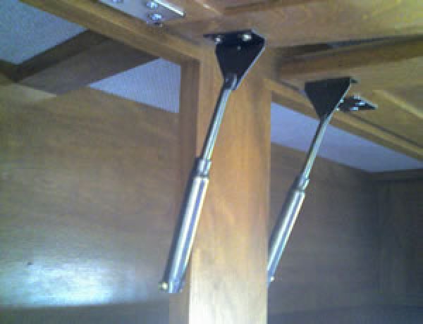 画像3: キャビネット　ドアサポート　メタル (3)