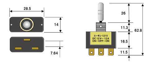 エーモン １２１５ トグルスイッチ